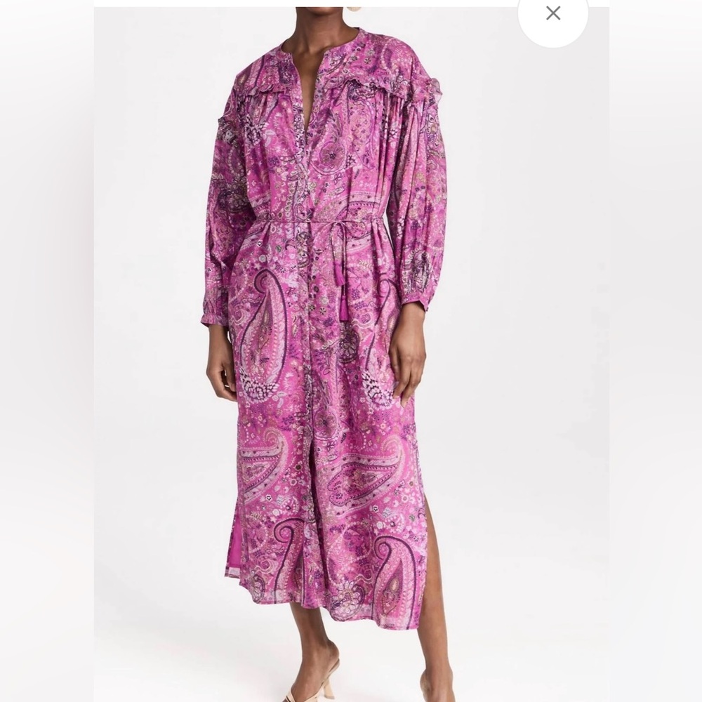NWT Cleobella Ellen Ankle Dress in Caymen Paisley Pink
